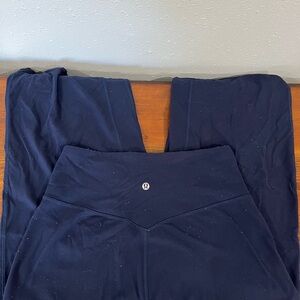 Lululemon Dark Blue Capri Wide Leg Leggings